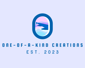 Plane Window Letter O logo design