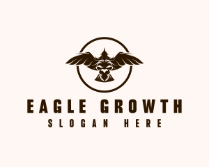 Lion Eagle Wings logo design