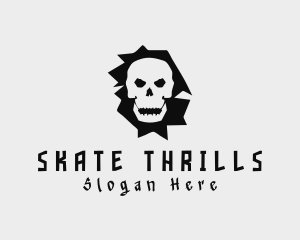 Scary Skull Apparel logo design