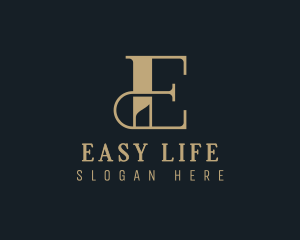 Elegant Luxury Business Letter E logo design