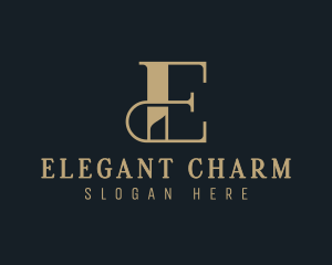 Elegant Luxury Business Letter E logo design