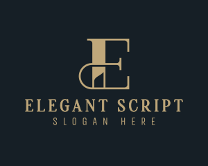 Elegant Luxury Business Letter E logo design