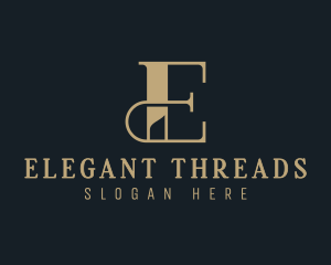 Elegant Luxury Business Letter E logo design