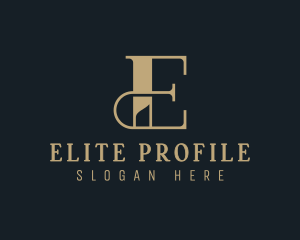 Elegant Luxury Business Letter E logo design