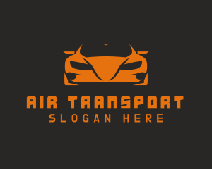 Orange Race Car logo design