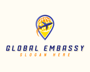 Global Airplane Travel logo design