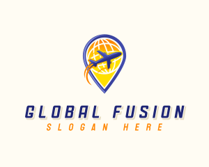 Global Airplane Travel logo design