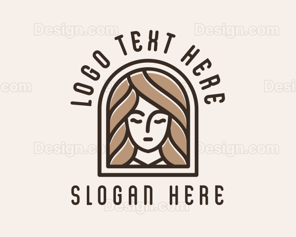 Brown Hair Goddess Logo