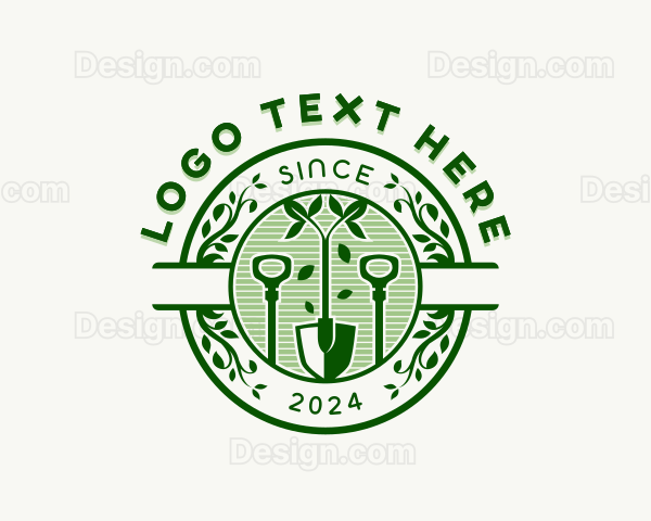 Landscaping Lawn Gardening Logo