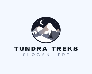 Mountain Camping Tent logo design