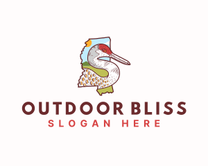 Mississippi Sandhill Crane logo design