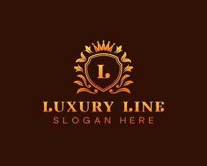 Luxury Crown Crest logo design