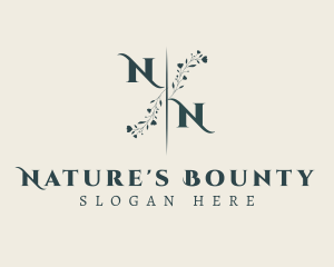 Nature Floral Beauty Salon  logo design