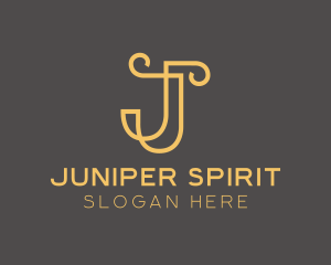 Elegant Luxury Letter J logo design