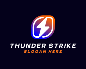 Startup Thunder Bolt logo design