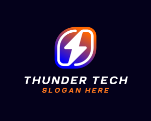 Startup Thunder Bolt logo design