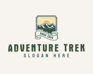 Adventure Mountain Peak logo design