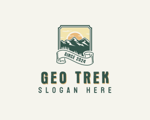 Adventure Mountain Peak logo design