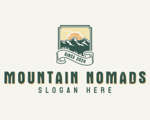 Adventure Mountain Peak logo design