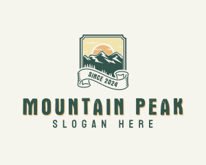 Adventure Mountain Peak logo design