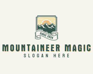 Adventure Mountain Peak logo design