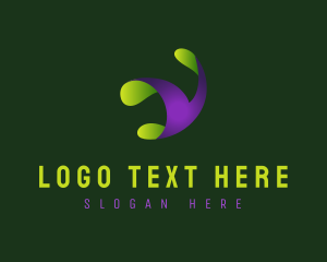 Tech Folded Letter Y  Logo