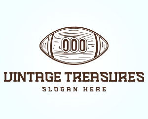 Vintage Gridiron American Football logo design