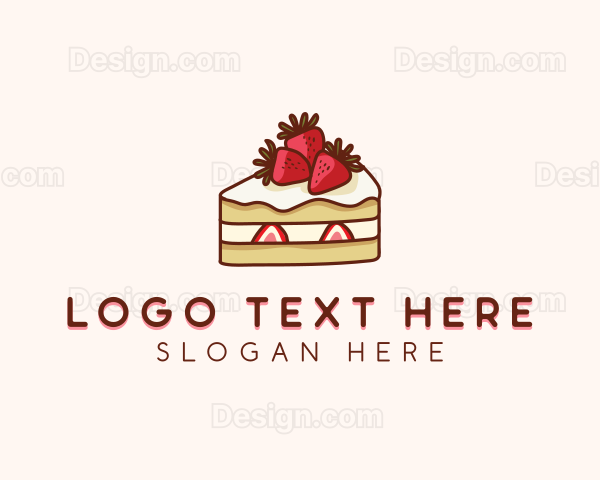 Strawberry Shortcake Cake Logo