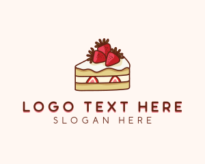 Strawberry Shortcake Cake Logo