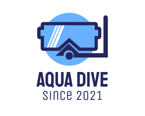Scuba Diving Mask  logo design