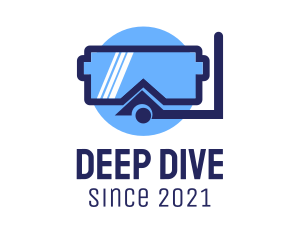 Scuba Diving Mask  logo design