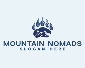 Mountain Bear Paw logo design