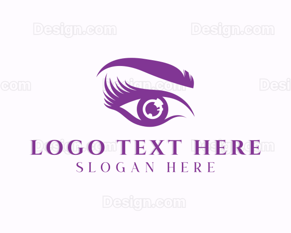 Eyelash Eyebrow Makeup Logo