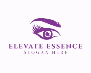 Eyelash Eyebrow Makeup Logo