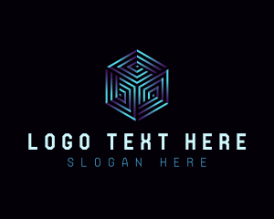 Cyber Tech Hexagon logo