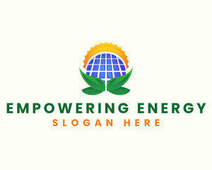 Solar Panel Power logo design