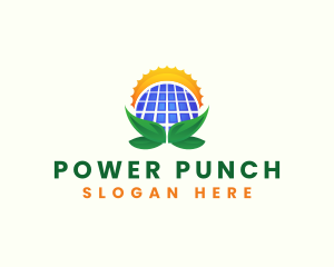 Solar Panel Power logo design