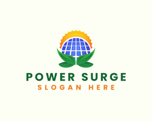 Solar Panel Power logo design