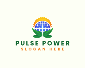 Solar Panel Power logo design