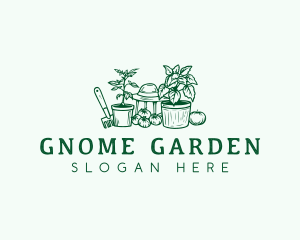 Landscaping Plants Gardening logo design