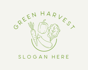 Healthy Food Vegetables logo design