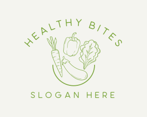 Healthy Food Vegetables logo design