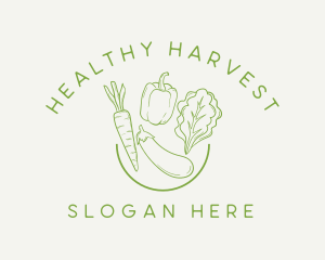 Healthy Food Vegetables logo design