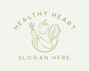 Healthy Food Vegetables logo design