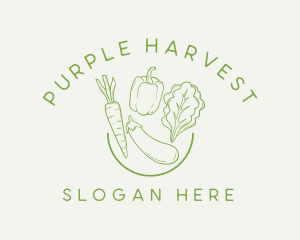 Healthy Food Vegetables logo design