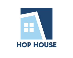 Blue Square House logo design