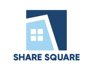 Blue Square House logo design