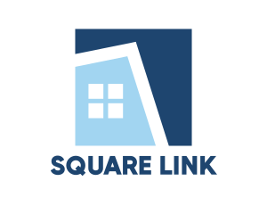 Blue Square House logo design