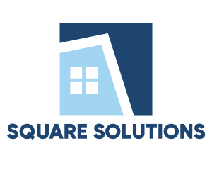 Blue Square House logo design