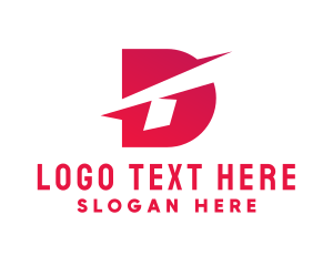 Gradient Tech Letter D logo